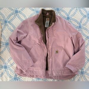 Vintage Women’s pink Carhartt Sherpa lined jacket XXL